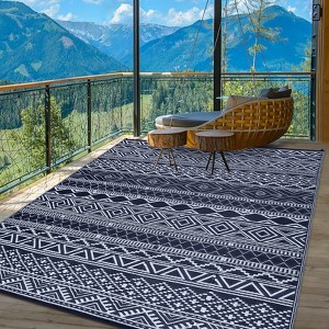 Outdoor Rugs Waterproof Plastic Straw Rug for Patio - 1 of 4