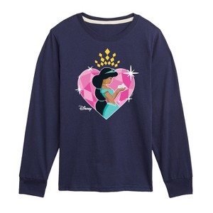 Boys' - Disney Princess - Jasmine Heart Long Sleeve Graphic T-Shirt - 1 of 4