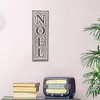 Cheung's Clarke Galvanized Vertical Noel Wall Sign - 2 of 4