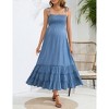 Clearlove Women's Sleeveless Maternity Dress Adjustable Strappy Summer Casual Swing Dress for Daily Wearing - 3 of 4