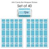 Big Dot of Happiness It’s a Boy - Mini Candy Bar Wrapper Stickers - Blue Baby Shower Small Favors - 40 Count - 3 of 4