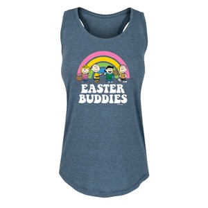 Women's - Peanuts - Easter Buddies Graphic Racerback Tank - 1 of 4