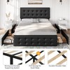 Whizmax Bed Frame with 4 Storage Drawers and Headboard, Faux Leather Upholstered Platform Bed Frame with Wooden Slats Support,  No Box Spring Needed - 4 of 4