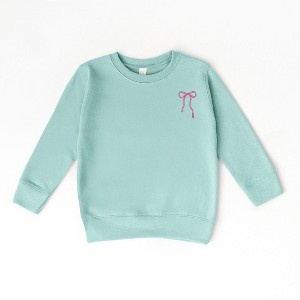The Juniper Shop Embroidered Thin Bow Toddler Graphic Sweatshirt - 1 of 3