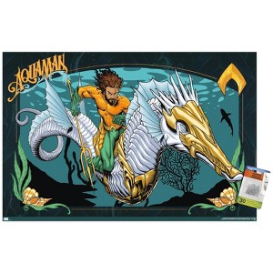 Trends International Aquaman and the Lost Kingdom - llustration Unframed Wall Poster Prints - 1 of 4