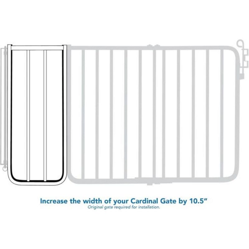Cardinal Gates BX1 10.5” Baby & Pet Gate Extension - Fits Cardinal Gates Safety Gates, 5 of 7