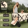 Grungis Park Garden Folding Wagon Cart,All-Terrain Shopping Cart,Utility Cart for Camping,Shopping - 4 of 4