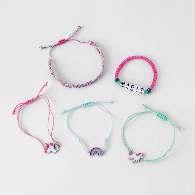 Girls' 5pk Unicorn Bracelet Set - Cat & Jack™