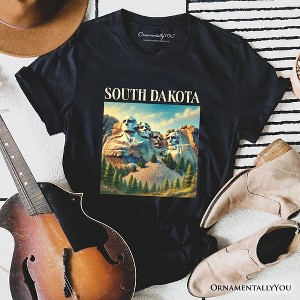 Majestic South Dakota State Mount Rushmore T-Shirt, Historic American Monument Travel Tee and Keepsake Souvenir | OrnamentallyYou - 1 of 4
