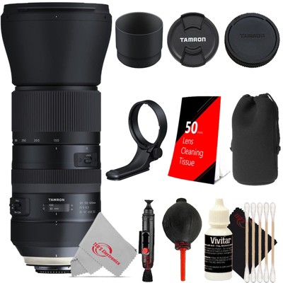 Tamron SP 150-600mm f/5-6.3 Di VC USD G2 Full-Frame Lens for Canon EF with Essential Kit