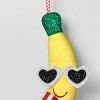 5" Christmas Fabric Fruit Banana Ornament - Wondershop™ - 3 of 3