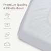Muslin Fitted Crib Sheet, Extra Soft 100% Muslin Cotton Crib Sheets for Standard Crib and Toddler Mattresses by Comfy Cubs - 3 of 4