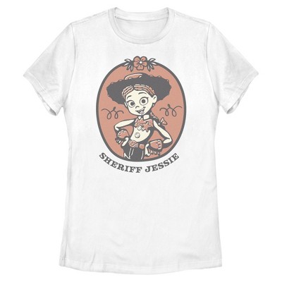 Womens Toy Story 5 I Am Sheriff Jessie T Shirt - White - Small : Target