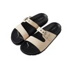 Roxoni Women's Comfort Flat Sandals – Adjustable Buckle Slides, Open-Toe, Stylish & Supportive for Everyday Wear - 2 of 3
