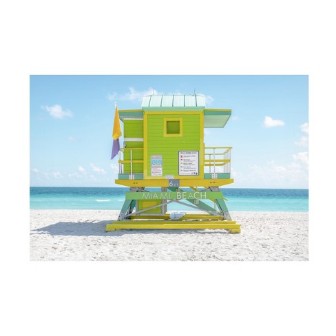 Trademark Fine Art - Richard Silver South Beach Lifeguard Chair 6th ...