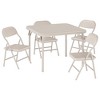 Folding Children's Table and Chair Set - Portable Kids Study Table and Chair, Folding Kids Chair, Children's Desk and Chair, Folding Study Table - 3 of 4