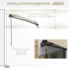 Anybear 10' x 8' Retractable Awning, Patio Awning Sunshade Shelter with Manual Crank Handle, for Deck, Balcony, Yard - 4 of 4