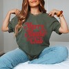 Merry Mom's Club Distressed - Women's Garment Dyed Graphic T-Shirt - 3 of 4