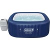 Coleman Atlantis AirJet Large Square 4 to 6 Person Inflatable Hot Tub Portable Outdoor Spa with 140 AirJets and EnergySense Cover, Blue - 2 of 4