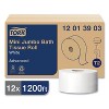Tork Advanced Jumbo Bath Tissue, Septic Safe, 1-Ply, 3.48" x 1,200 ft, White, 12 Rolls/Carton - 2 of 4