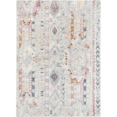 Well Woven Ollie Vintage Diamond Stripes Pattern Area Rug