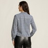 Lands' End Women's Cropped Flannel Shirt - 2 of 4
