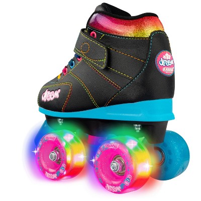 YUANYI Quad Roller Skates For Girl And Women With All Wheel Light Up,Indoor/Outdoor Lace-Up Fun Illuminating Roller Skate For Kid,Blue-L(38-42)-set1 YUANYI Quad Roller Skates For Girl And Women With All Wheel Light Up,Indoor/Outdoor Lace-Up Fun Illuminating Roller Skate For Kid,Blue-L(38-42)-set1