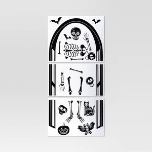 60"x30" Skeleton Unframed Window Cling Wall Art - Hyde and EEK! Boutique™ - 1 of 3
