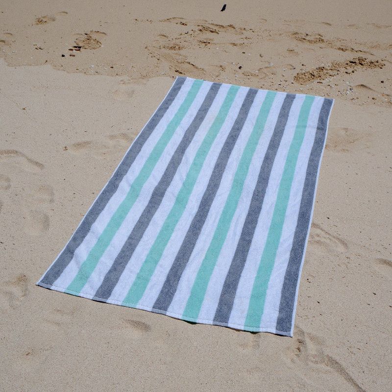 Arkwright Oversized Beach Towels (30x70, 4-Pack), Soft Ringspun Cotton Cabo Cabana Striped Beach Towel, Pool Towel, Bath Towel, 3 of 8