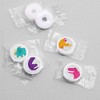 Big Dot of Happiness Roar Dinosaur Girl - Dino Mite T-Rex Party Round Candy Sticker Favors - Labels Fits Chocolate Candy (1 sheet of 108) - 3 of 4