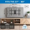 Mount-It! UL Certified Heavy Duty Full Motion TV Wall Mount For 37- 80 in. Flat Screen TVs, Wall Mount Bracket Max VESA 600x400, Holds up to 110 Lbs. - 4 of 4