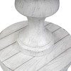 Liberty Furniture,Sedona Round End Table in Heavy Distressed White w/ Gravel Top - 3 of 4