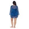 Trimshaper Women's Embroidered Coverup V-Neck Dress - 3 of 3