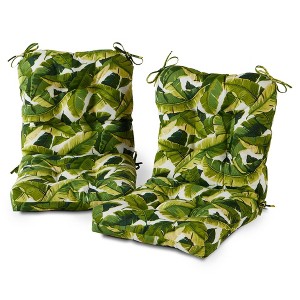 Kensington Garden 2pc 21"x21" Outdoor Seat and Back Cushion Set - 1 of 4