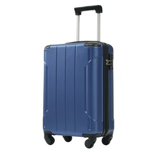 Coolife Hardshell Luggage, Lightweight Durable ABS Suitcase with Double Spinner Wheels, TSA Lock, 20-Inch Travel Carry-On Luggage - 1 of 4