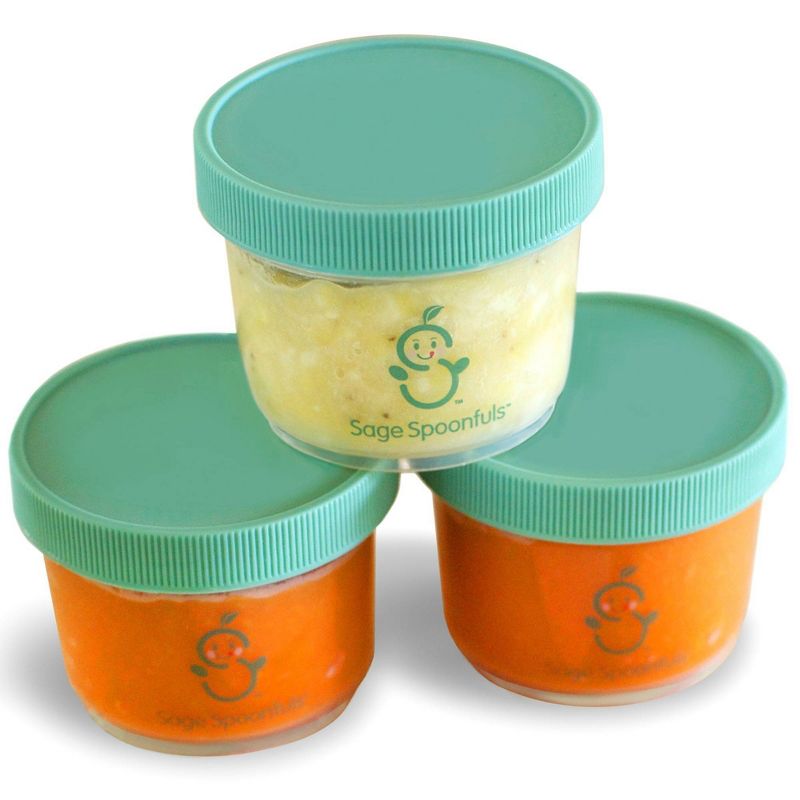 Sage Spoonfuls 12pk Leak Proof Baby Food Storage Containers - Clear - 4 oz, 4 of 11
