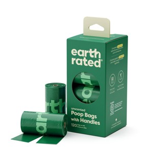 Earth Rated Unscented Dog Waste Disposal Bags Refill Rolls - 120ct - 1 of 4