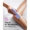 LADYSPOT Bikini Trimmer for Women, Trimmer Shaver for Women, Waterproof, with 3 Guards,Replaceable Hypoallergenic Ceramic Blade, Purple - 3 of 4