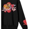 Scooby Doo Loved Up Crew Neck Long Sleeve Adult Black Sweatshirt - image 2 of 3