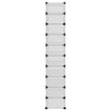 vidaXL Shoe Rack Transparent 17.3 in.x12.6 in.x68.5 in. PP - 4 of 4