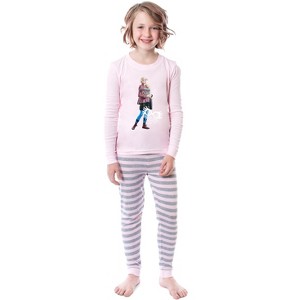 Harry Potter Girls Character Luna Lovegood Wizarding World Sleep Pajama Set Pink - 1 of 3
