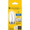 GE 2pk 100W Ultra Bright LED CAM Decorative Light Bulbs Soft White: Dimmable, 2700K, 1050 Lumens, E26 Base - 4 of 4