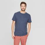 Men's Standard Fit Short Sleeve Crew T-Shirt - Goodfellow & Co™ Subdued Blue S