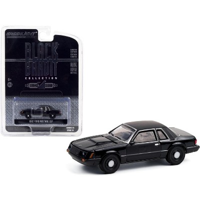 1982 Ford Mustang SSP "Black Bandit Police" "Black Bandit" Series 24 1/64 Diecast Model Car by Greenlight