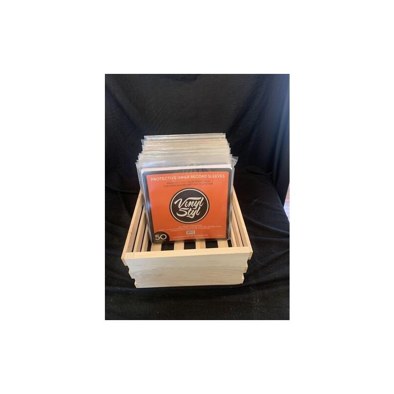 Vinyl Styl VS-RS-05 Metro LP Crate 12 Inch LP Record Storage 85 to 95 Capacity, 1 of 2