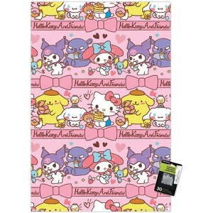 Trends International Hello Kitty and Friends: 25 Snack Time - Collage Unframed Wall Poster Prints - 1 of 4