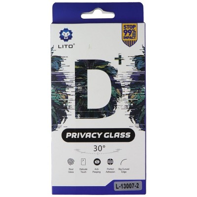 LITO D+ Privacy Glass Screen Protector for iPhone 13 mini - Privacy (2 Pack)