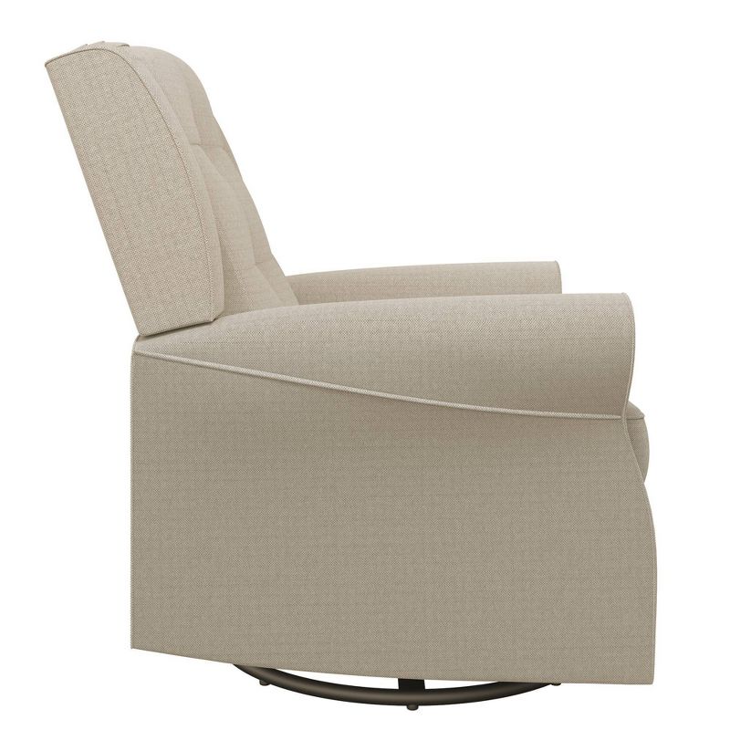 Baby Relax Eden Nursery Tufted Wingback Gliding Chair, 6 of 17