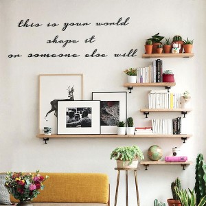 This Is Your World Metal Wall Art - 10-Piece Inspirational Quote Decor - 1 of 4