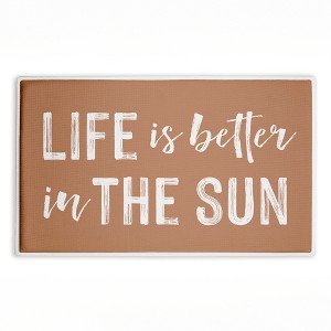 Stupell Industries Sunny Beach Day Seat Printed Plush Bathroom Floor Mat, design by Jeff Pica - 1 of 4